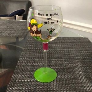 Single wine glass